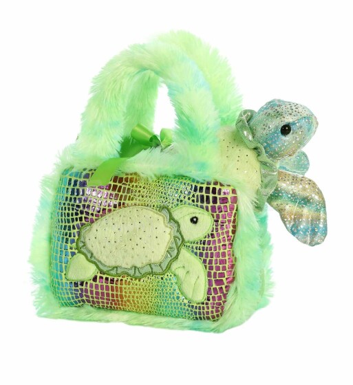 AURORA Fancy Pals plush toy turtle in a bag, 20 cm