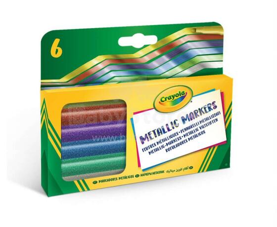 CRAYOLA 6 metallic markers