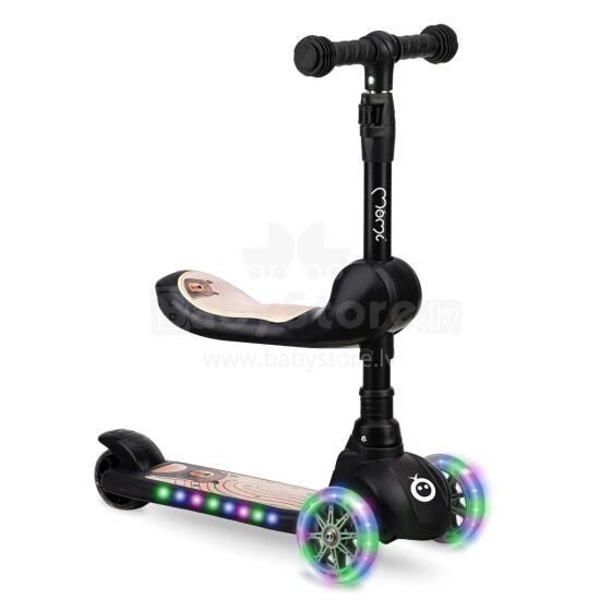 MoMi KIURU Art.HUBA00035 Black scooter
