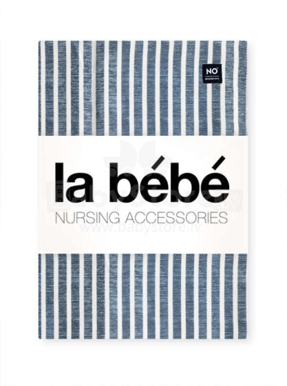 La bebe™ Cotton Nappy Art.156413 Dark Blue Stripes Dabīgas kokvilnas autiņš 75х75 cm