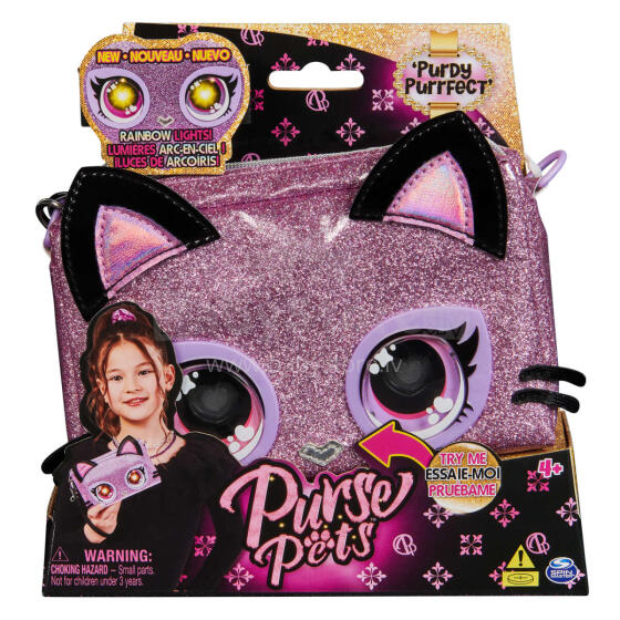 PURSE PETS Interactive bag Wristlet kitty