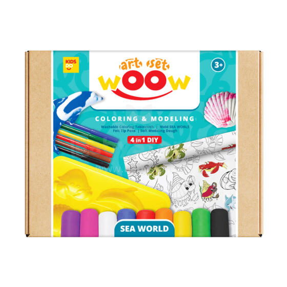 KIDS DO Art.F-41002 WOOW Creative set 4 in 1 - SEA WORLD