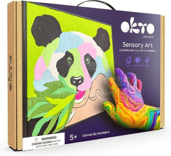 Moon Light Clay Panda Art.ETC20000 Creative set Modelling clay - 3D painting 29x29cm