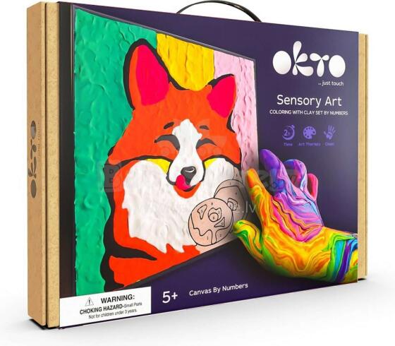 Moon Light Clay Fox Art.ETC20001 Creative set Modelling clay - 3D painting 29x29cm