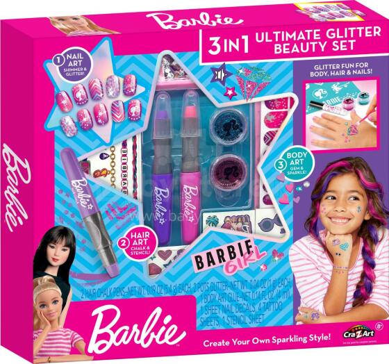 BARBIE Beauty Set 3 in 1 Ultimate Glitter