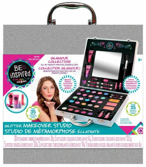 CRA-Z-ART Shimmer ‘n Sparkle набор для макияжа Shimmering Glitter Makeover Studio