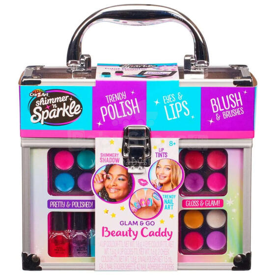 CRA-Z-ART Shimmer ‘n Sparkle make-up set Glam and go beauty caddy