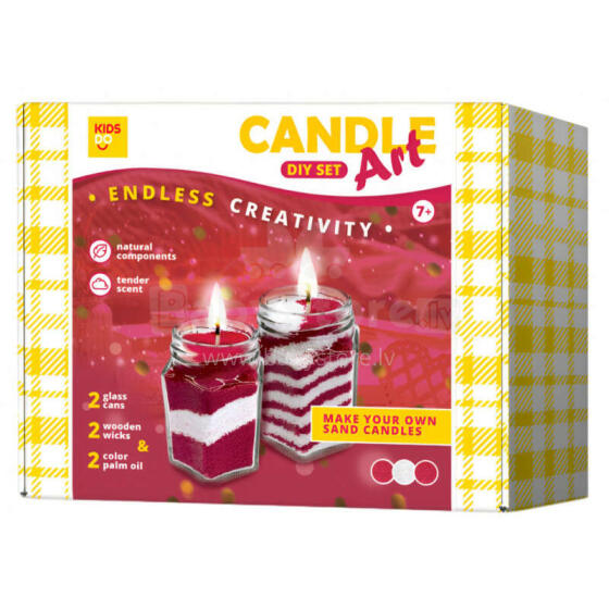 KIDS DO KIDS DO DIY Candle Art Set LV Red White Red Art.44006