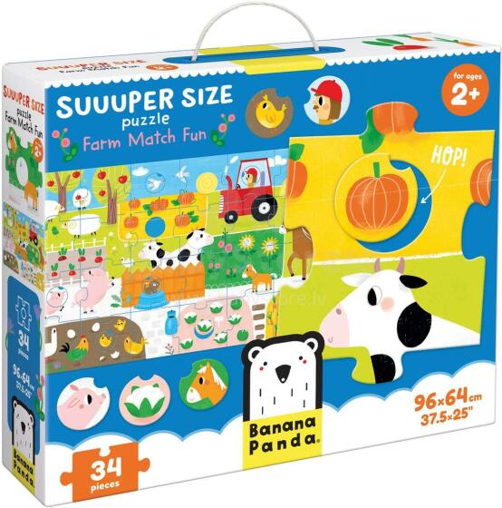Banana Panda Super Size Puzzle Farm Match Fun Art.49108