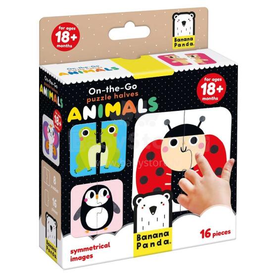 Banana Panda On-the-Go Puzzle Halves Animals Art.49104