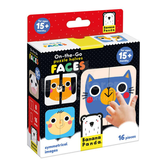 Banana Panda On-the-Go Puzzle Halves Faces Art.49105