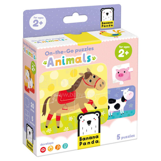 Banana Panda On-the-Go Puzzles Animals Art.49201
