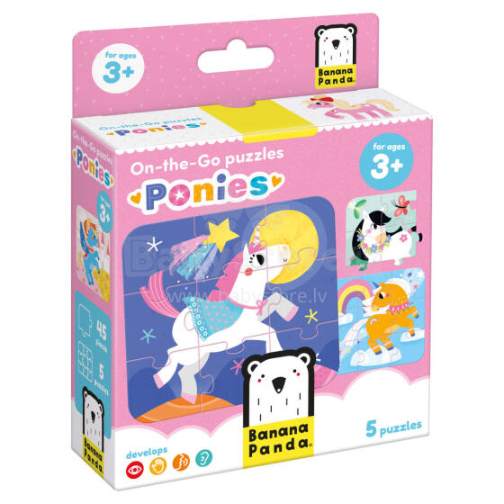 Banana Panda On-the-Go Puzzles Ponies Art.49204