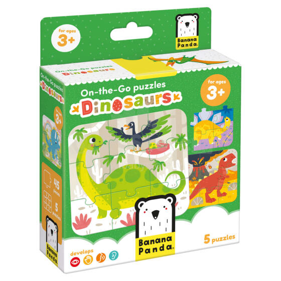 Banana Panda On-the-Go Puzzles Dinosaurs Art.49203