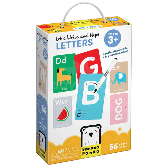 Banana Panda Let's Write and Wipe Letters Art.77365  56psc