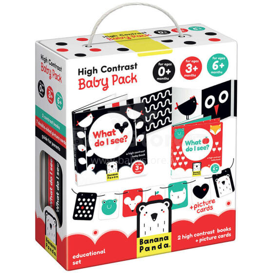 Banana Panda High Contrast Baby Pack Art.77376