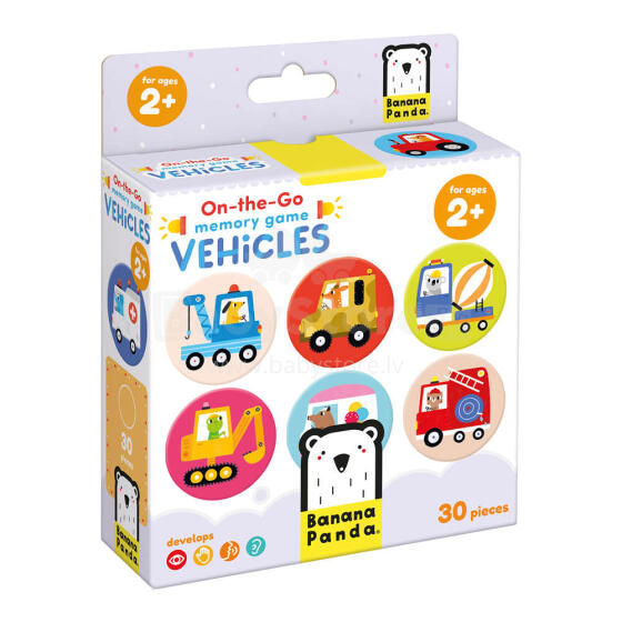 Banana Panda On-the-Go Memory Game Vehicles Art.49100