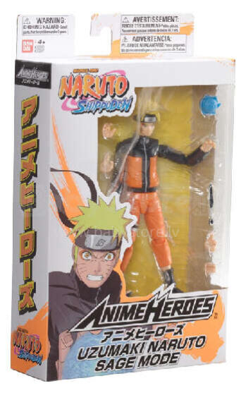 ANIME HEROES Naruto figure with accessories, 16 cm - Uzumaki Naruto Sage Mode