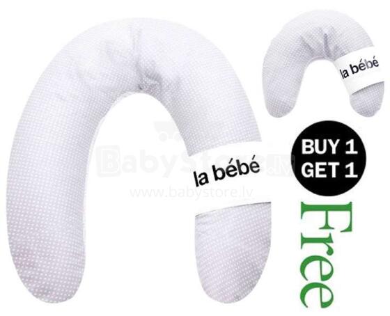 La Bebe™ Rich+Mimi! Cotton Nursing Maternity Pillow Art.15690 Light grey