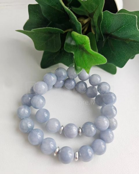 La bebe™ Jewelery Handmade Natural Stone Bracelet Žadeīts Denim XS size