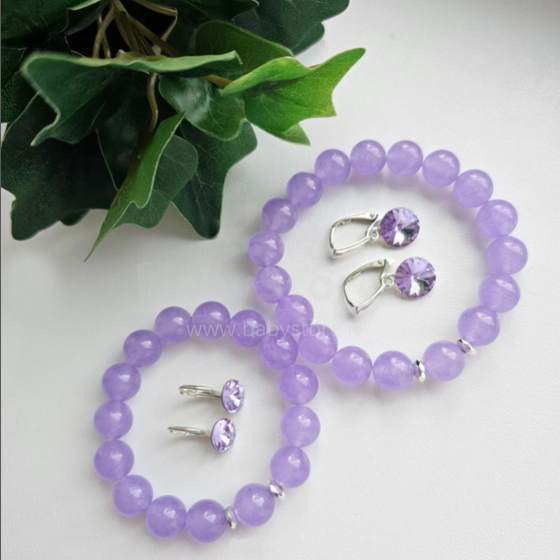La bebe™ Jewelery Natural Stone Earrings Light Amethyst