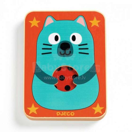 Djeco Art.DJ01476 Wooden puzzle - 3 layers - Max & Co