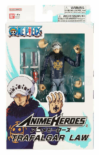 ANIME HEROES One Piece figūrėlė su aksesuarais, 16 cm - Trafalgar D. Law