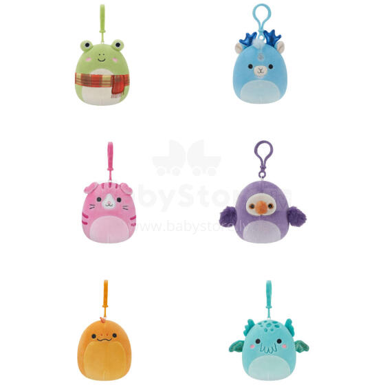 SQUISHMALLOWS W17 Clip-on plush toy, 8 cm