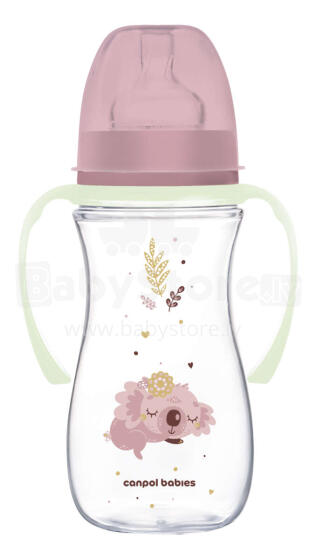 CANPOL BABIES Pretkoliku pudelīte EasyStart, 300ml, Sleepy Koala, 35/238_pin