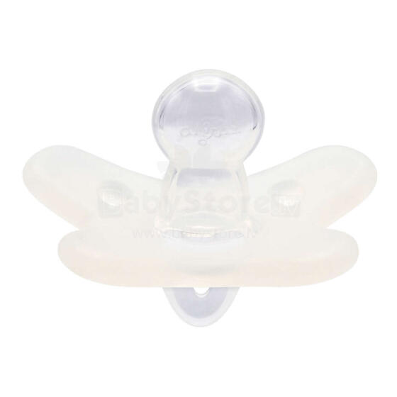 CANPOL BABIES 100% silikona knupītis, 0-6m, simetrisks, 1 gab., 24/001_whi