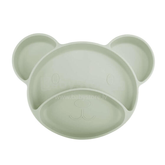 CANPOL BABIES Silikona šķīvis ar piesūcekni, BEAR, 51/401_gre