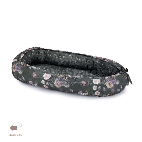 La bebe™ XXL Babynest Art.157279 Mystery of Flowers Гнездышко – кокон для новорожденных