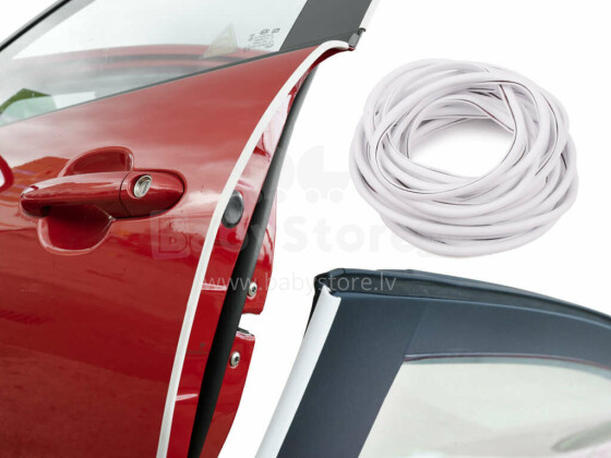 Ikonka Art.KX6863_1 Car door edge bumper profile 10m white