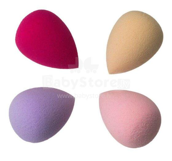 Ikonka Art.KX9759_1 Make-up application sponge set teardrop 4 pieces