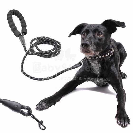 Ikonka Art.KX5627_1 Dog leash on rope durable reflective 3m