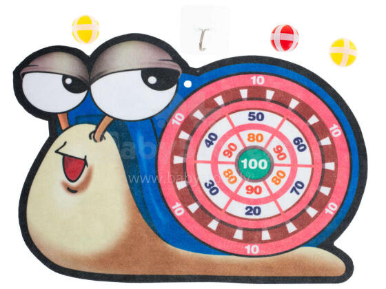 Ikonka Art.KX5616 Velcro dart game safe darts target snail