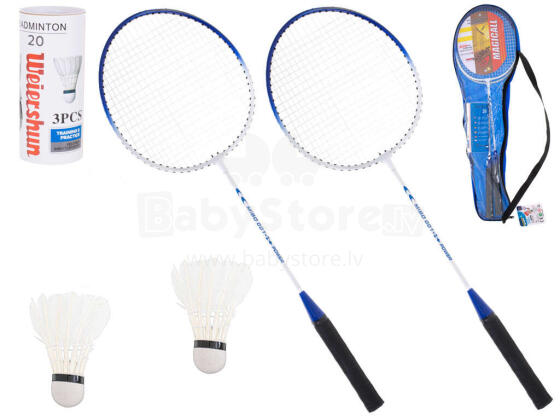 Ikonka Art.KX5603 Badminton rackets + shuttlecocks case