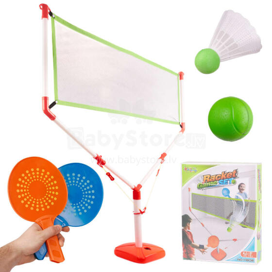 Ikonka Art.KX5597 Badminton set badminton net rackets darts
