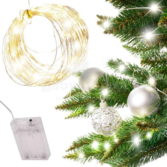 Ikonka Art.KX5254 LED decorative wire lights 5m 50LED warm white