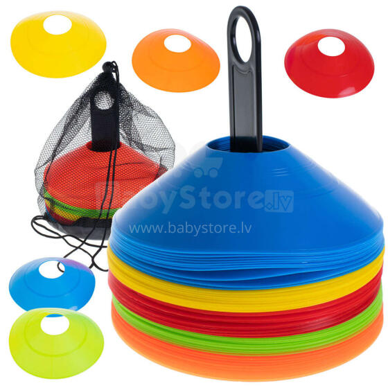 Ikonka Art.KX5211 Football training mushroom cones 50 pcs