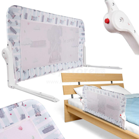 Ikonka Art.KX5318_2 Safety gate barrier bed guard 90cm elephant