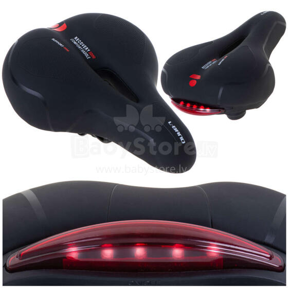 Ikonka Art.KX5059 L-BRNO Sports bike saddle comfortable foam elastic LED light