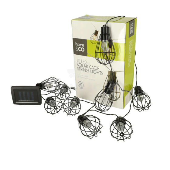 Ikonka Art.KX4971 Garden lights solar bulb garland loft 10LED
