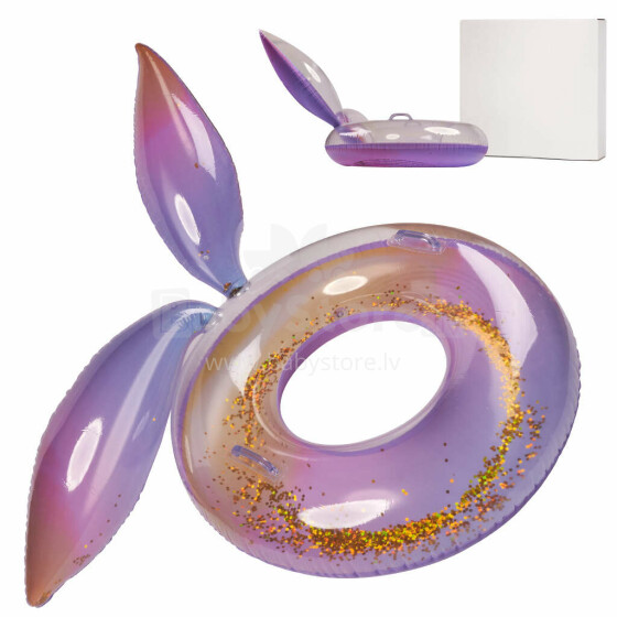 Ikonka Art.KX4930 Mermaid inflatable wheel with glitter galaxy XXL