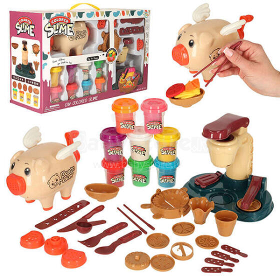 Ikonka Art.KX4867 Ice cream maker for children pastry mash piggy bank