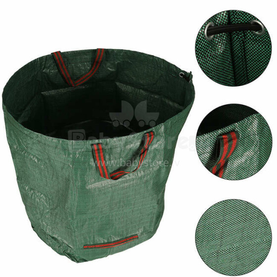 Ikonka Art.KX4843 Garden leaf waste bin 270l sack large