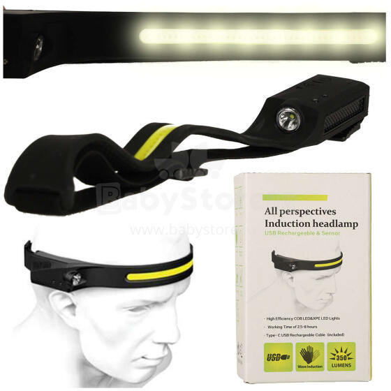 Ikonka Art.KX4841 LED rechargeable headlamp torch