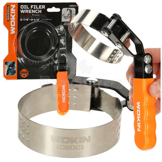 Ikonka Art.KX4828 WOKIN oil filter strap spanner 73-83mm
