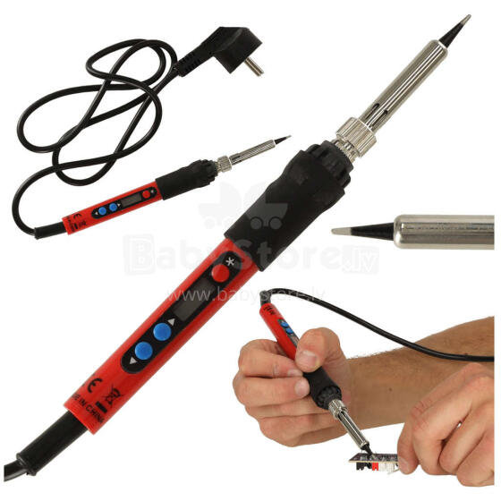 Ikonka Art.KX4715 Heated resistance soldering iron temperature control LCD display 80W