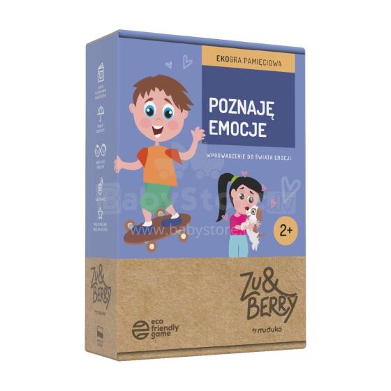 Ikonka Art.KX4695 MUDUKO Puzzle memory game I recognise emotions: a memory ecogame. Picture cards for children 2+